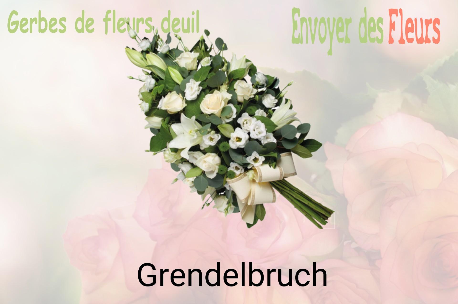Gerbe de fleurs de deuil livrée à Grendelbruch